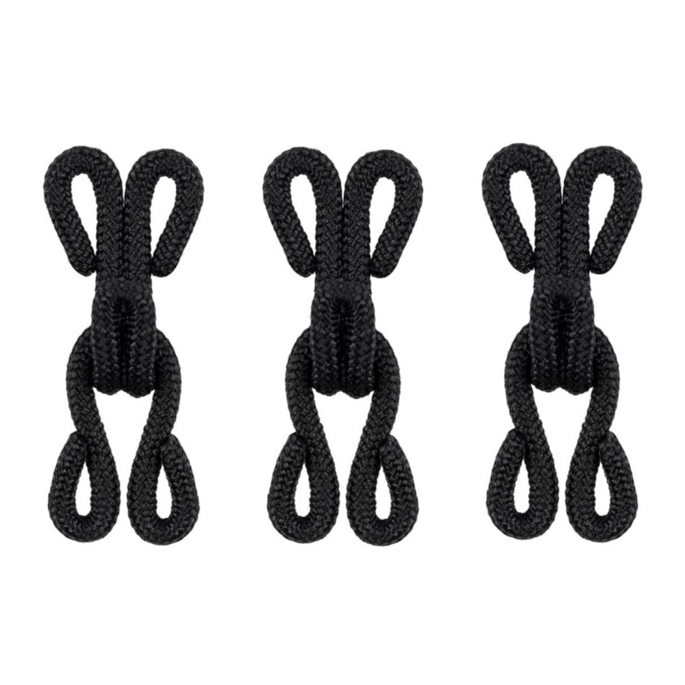 💞 New Pack of 15 Black 25mm Covered Sewing Hook & Eye Closures for DIY Projects